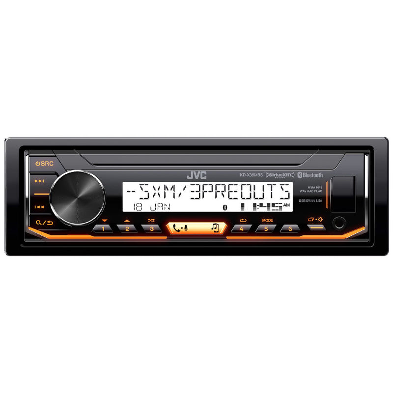 JVC KD-X35MBS Car Stereo with Bluetooth, USB, and MP3 Playback - Perfect for Road Trips and Daily Commutes