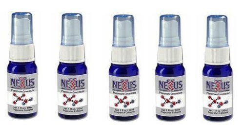 Nexus Androstenone Pheromones for Men - 5 Pack (1 oz Each) | Natural Female Attractant Cologne | Date Night, Social Events & Confidence Booster