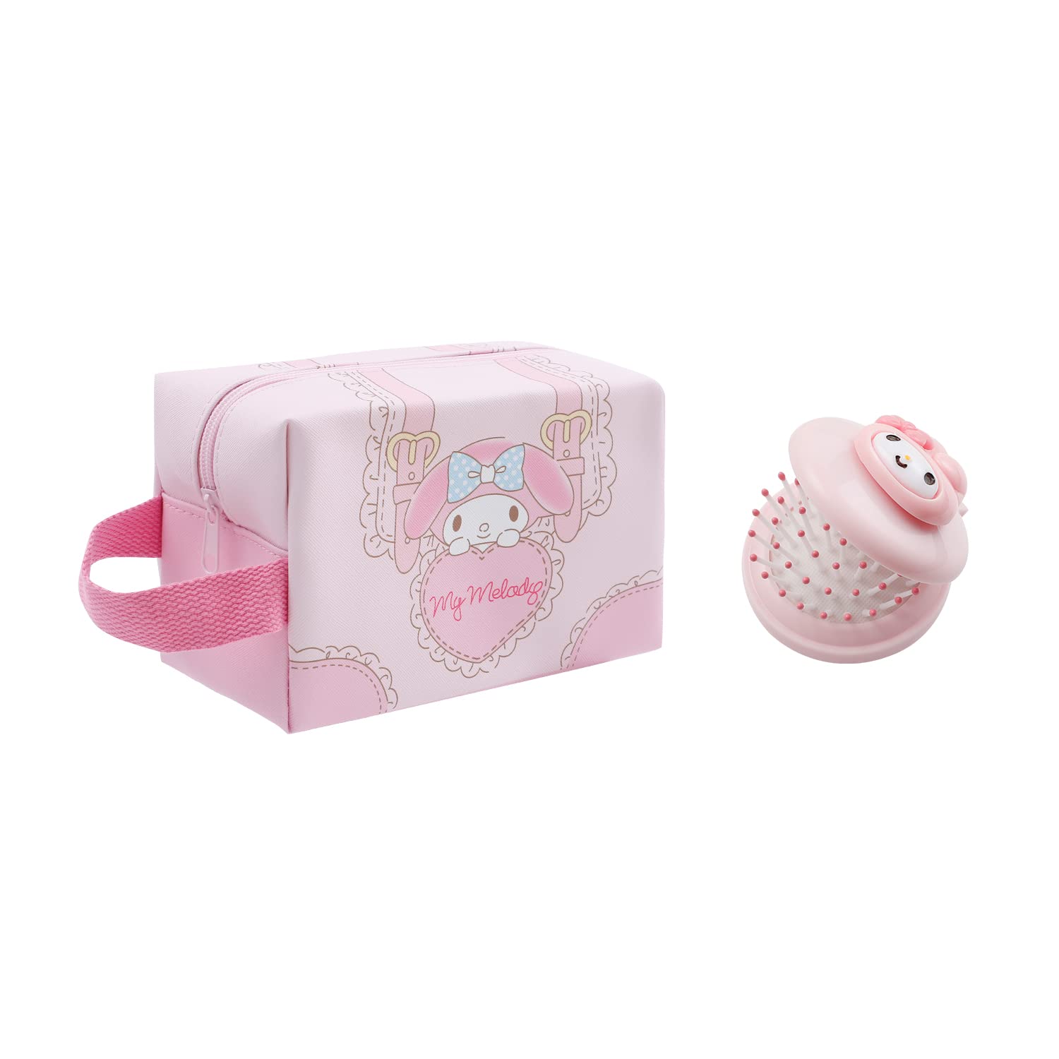 Cute Kitty Square Makeup Bag - Cartoon Cosmetic Pouch for Travel & Storage