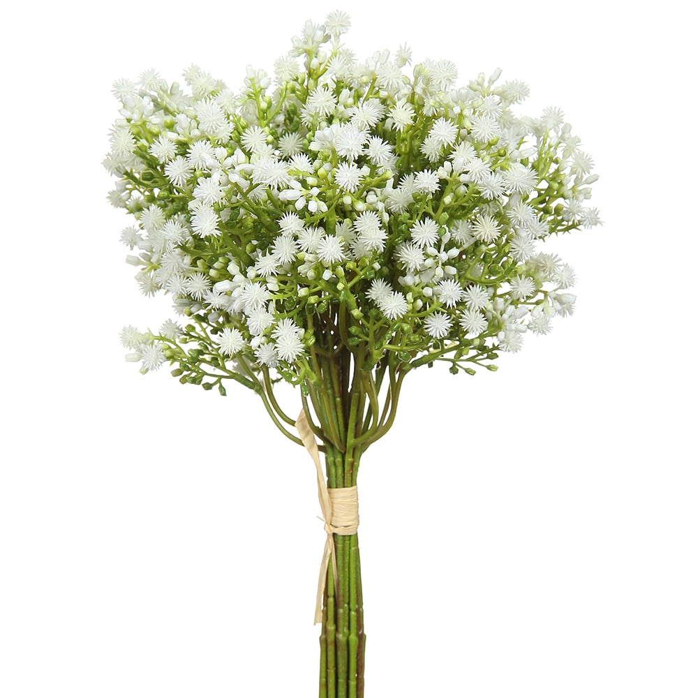 13 Pack Artificial Baby's Breath Flowers - Realistic Gypsophila Stems in Cream White for Wedding Bouquets, Home Decor, and DIY Floral Arrangements