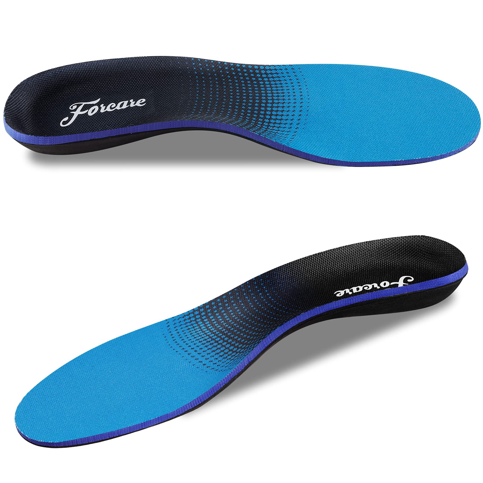 Plantar Fasciitis Insoles for Men & Women - Orthotic Arch Support Shoe Inserts for Flat Feet, Heel & High Arch Pain Relief - Perfect for Running, Walking & Athletic Shoes (Fits Men's Size 14-14.5)