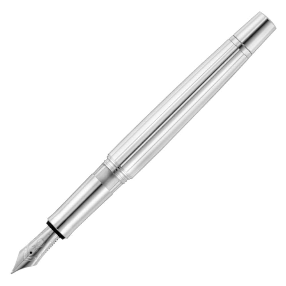 Premium Waldmann Stainless Steel Fountain Pen for Executives & Professionals - Perfect for Business Signatures, Office Use & Luxury Gifts