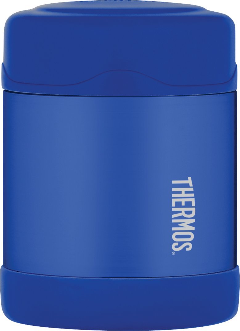 Thermos FUNtainer Food Flask - 10oz Insulated Stainless Steel Kids Lunch Box for School, Picnics & Travel - Leak Proof, BPA Free - Blue