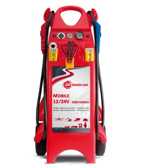 SCHUMACHER SOS MOBILE 12V/24V 3200/1600CA Jump Starter - Portable Car Battery Charger for Emergency Vehicle Jump Starting, Perfect for Trucks, SUVs, and Boats - Ideal for Roadside Assistance and Outdoor Adventures