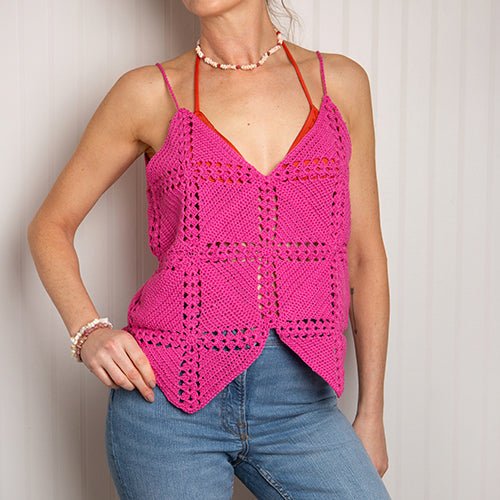 Crochet Kit for Women - DIY Capri Vest Making Set with Yarn & Hook - Perfect for Beginners, Home Crafting & Gift Giving