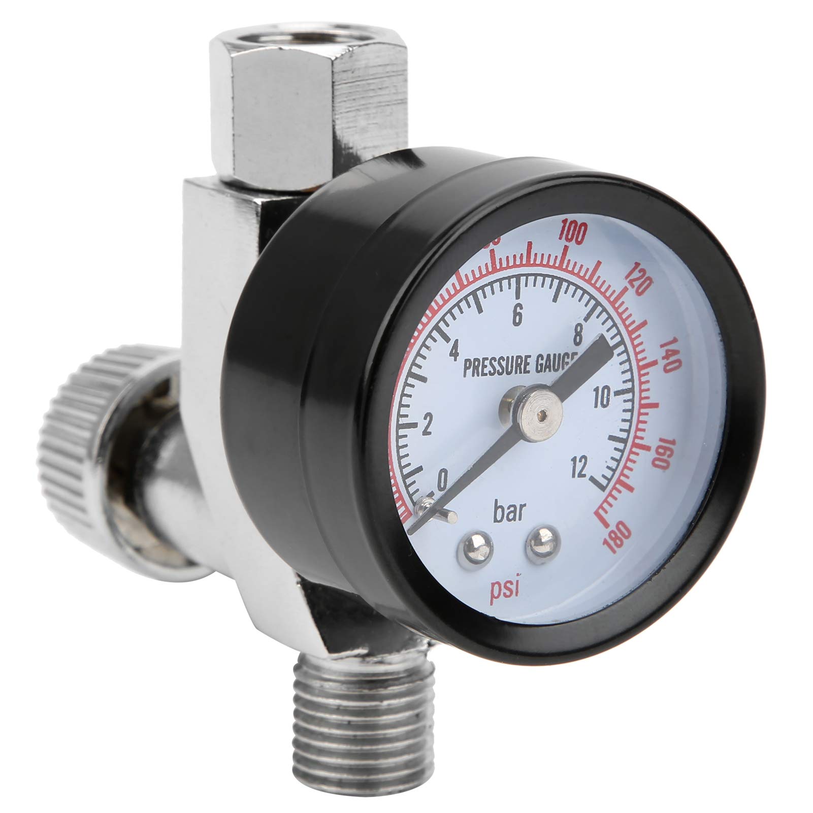 1/4in Adjustable Air Pressure Regulator for Automotive Equipment - Precision Air Control Valve & Air Compressor Accessories - Ideal for Pneumatic Tools, Tire Inflation, and Industrial Applications