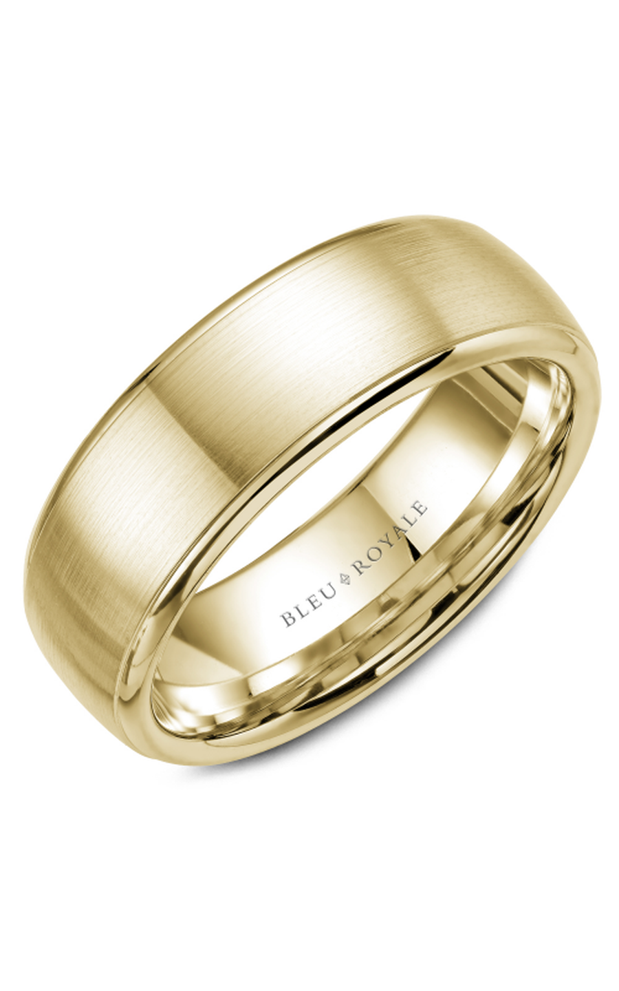 Bleu Royale Men's Wedding Band RYL 012Y75 - 14K Yellow Gold Classic Ring for Grooms & Brides - Perfect for Weddings, Anniversaries & Special Occasions