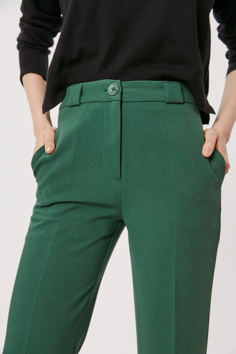 Loren Tailored Pants for Women - Slim Fit High Waist Dress Pants for Office, Business & Formal Occasions