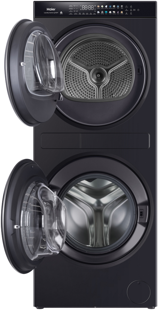 Haier 600 Series HLC1290CTB1 12kg Washing Machine with 9kg Heat Pump Dryer - Energy Efficient Laundry Center for Large Families | Perfect for Homes, Apartments & Laundromats