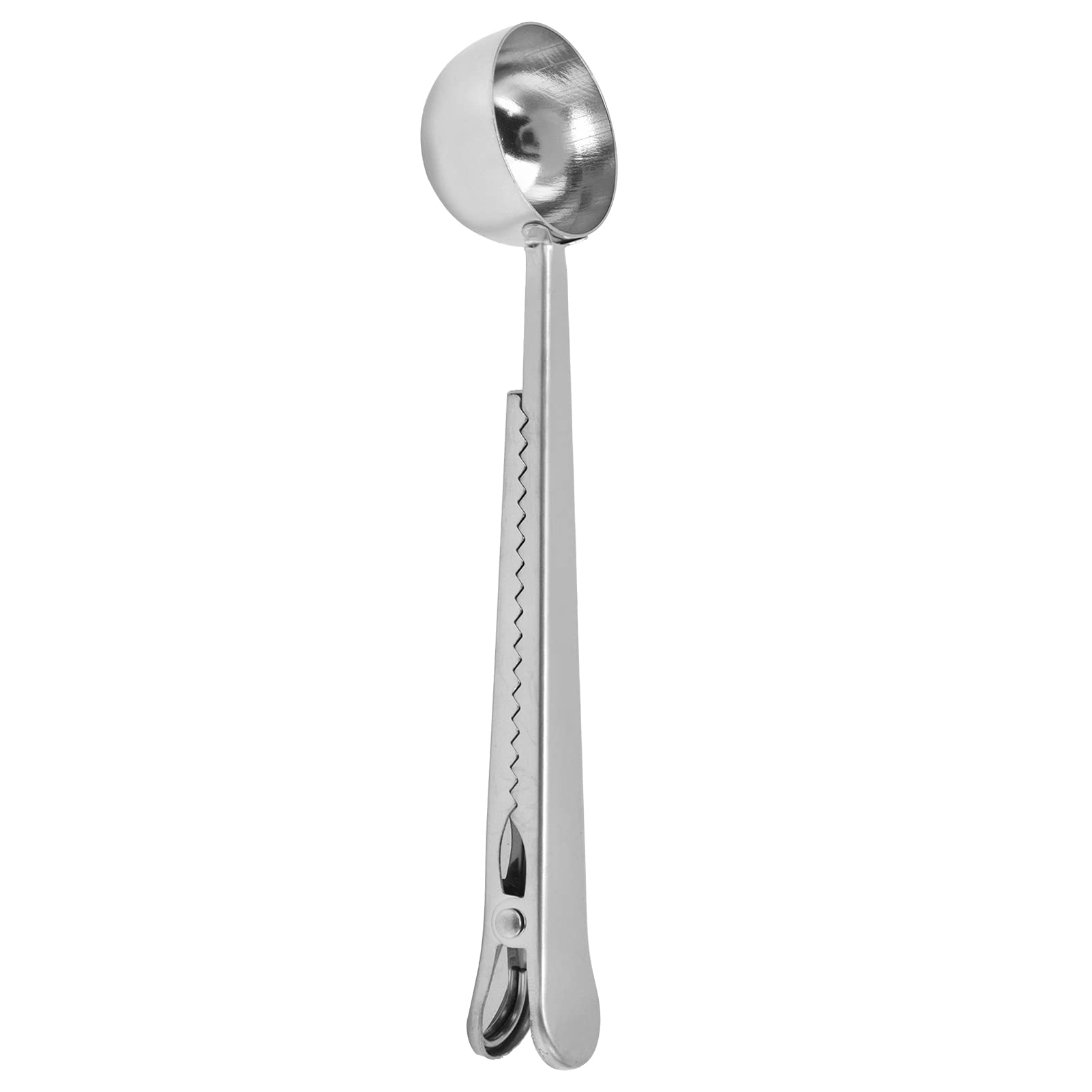 Premium Coffee Clip Scoop - Durable Stainless Steel Measuring Spoon for Coffee, Tea, Protein Powder & Kitchen Use | Perfect for Home, Office & Camping (Silver)