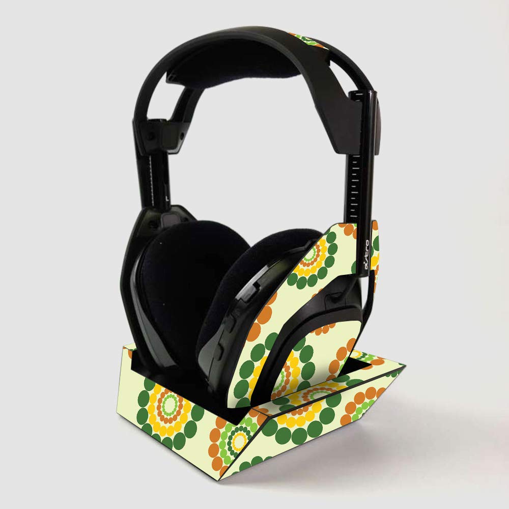 ASTRO Gaming A50 Wireless Headphone Skin with Base Station Cover - Hippie Flowers Design | Protective Vinyl Decal Wrap | Easy to Apply | Made in USA | Perfect for Gaming Setups & Personalization