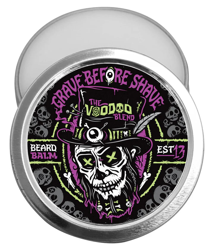 Grave Before Shave Voodoo Blend Beard Balm - Natural Conditioning & Styling for Men | Perfect for Daily Grooming & Beard Care Routine