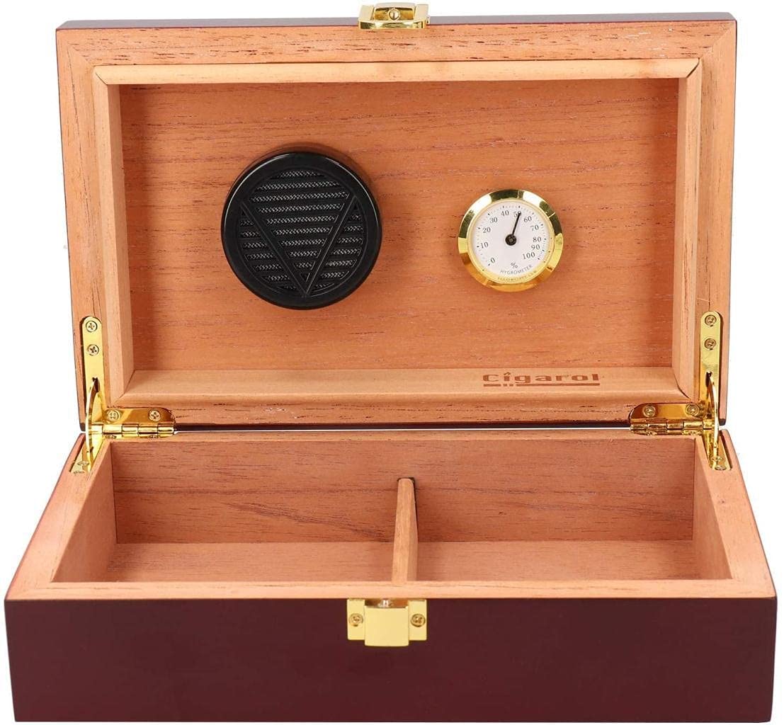 Premium Cigar Humidor Box for Storage & Travel - Airtight Cigar Container for Golf, Outdoor & Parties - Perfect for Home, Office & Gifting