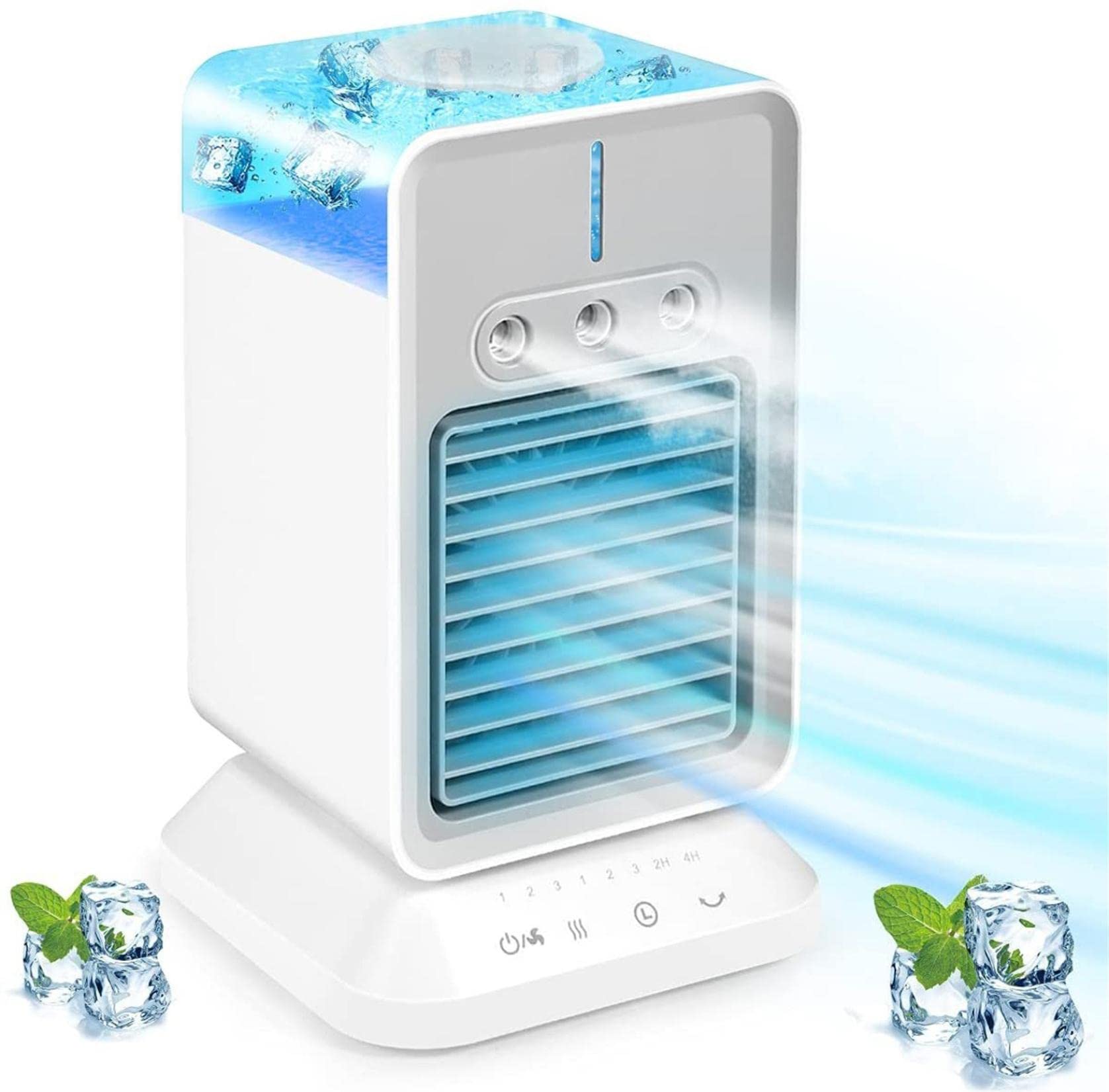 Portable Air Conditioner Fan - 3 Speed Settings, Ultra Quiet Personal Cooler for Bedroom, Office & Desk | Compact Cooling System with 2 Wind Modes | Perfect for Students, Home & Summer Use