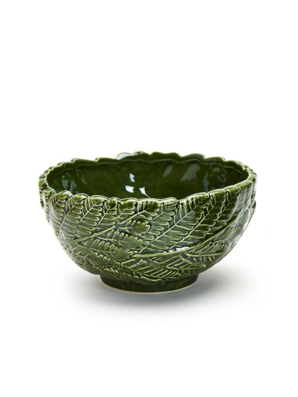 Elaina & Kyle Wedding Registry - Medium Fern Leaf Bowl for Home Decor, Wedding Gifts & Table Centerpieces | Elegant Serving Bowl for Fruits, Salads & Party Dishes