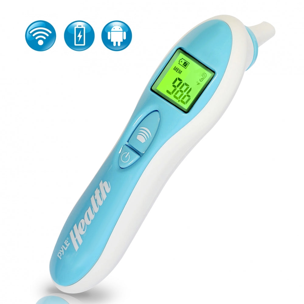 Bluetooth Infrared Ear Thermometer - Accurate Digital Fever Thermometer for Adults & Kids - Fast, Non-Contact Temperature Measurement for Home, Hospital & Travel Use