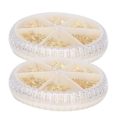 DIY Nail Art Decoration Kit - Shiny Exquisite Metal Nail Salon Tools for Manicure & Nail Design (Style 1) | Perfect for Home Nail Care, Professional Salons, and Party Glam Looks