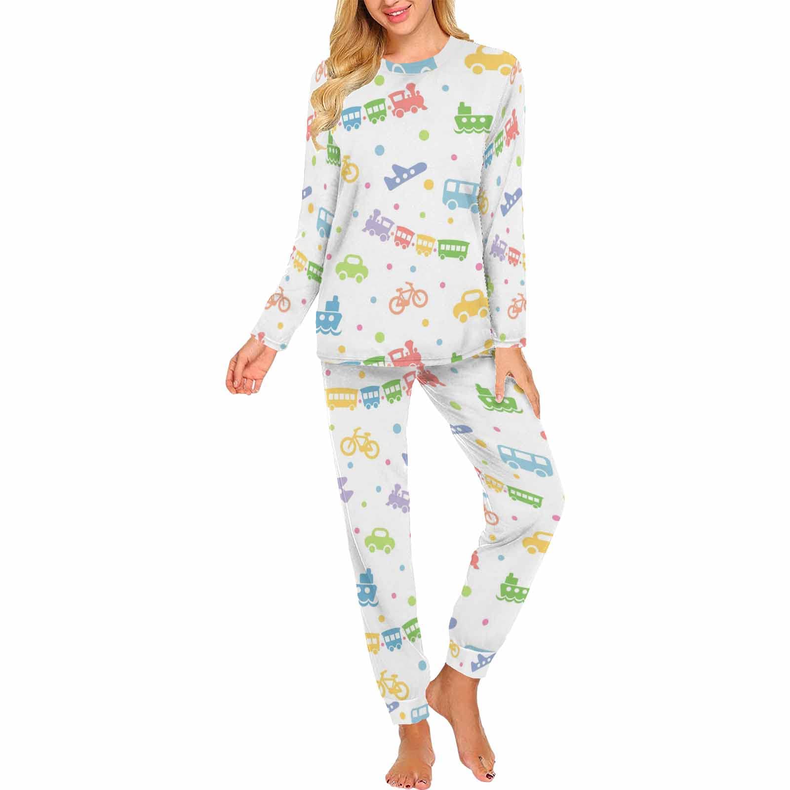 InterestPrint Lucky Tree Women's 2-Piece Sleepwear Set - Cozy Sweatshirt & Jogger Pajamas for Lounge & Relaxation at Home