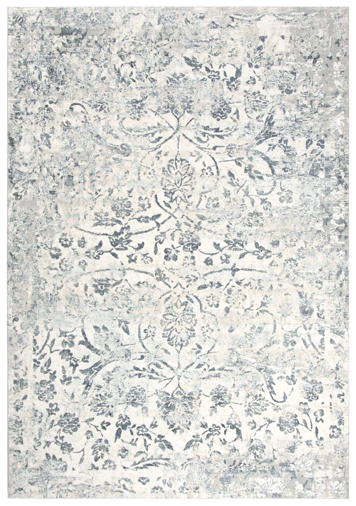 Gatney Rugs Midtown Area Rug CHS109 Cream/Gray Floral Vine Design 2'7