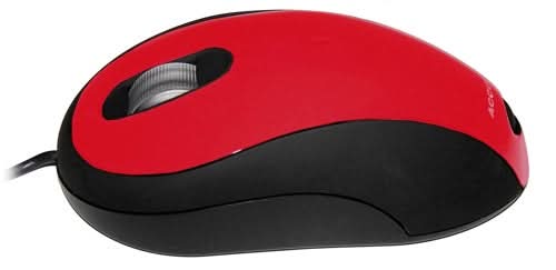 Accuratus MOU IMAGE RED Right-Handed USB Optical Gaming Mouse - 800 DPI Precision for PC & Laptop - Perfect for Office Work, Gaming & Graphic Design