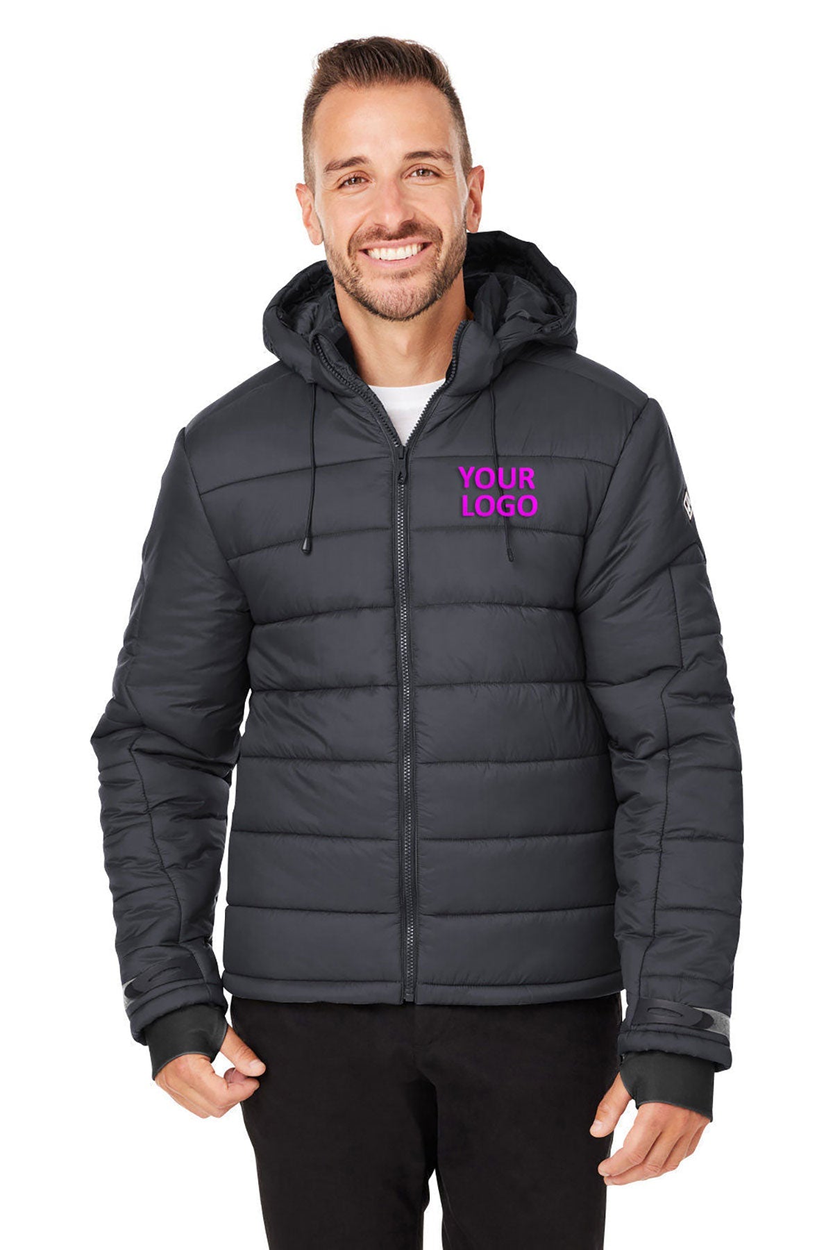 Custom Spyder Unisex Summit Challenger Jacket - Waterproof Windbreaker for Hiking & Outdoor Activities - Black