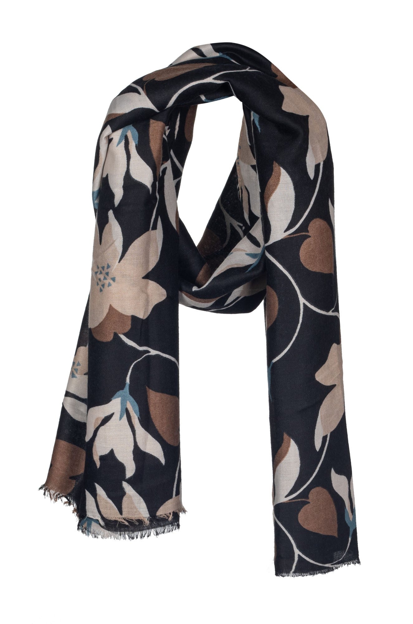 Black Scarf 0533B1 - Soft & Stylish Winter Accessory for Women & Men - Perfect for Cold Weather, Fashion Outfits & Gift Giving