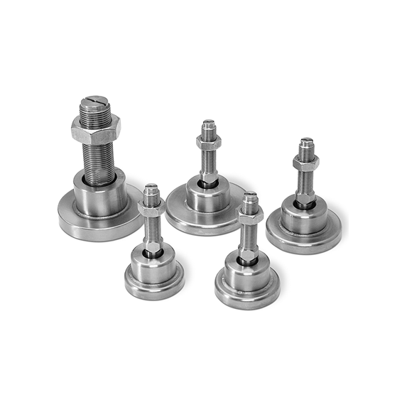 Rice Lake Captured Ball Floor Scale Leveling Feet - Heavy Duty Adjustable Feet for Industrial Scales, Perfect for Warehouse, Factory & Shipping Floor Scales