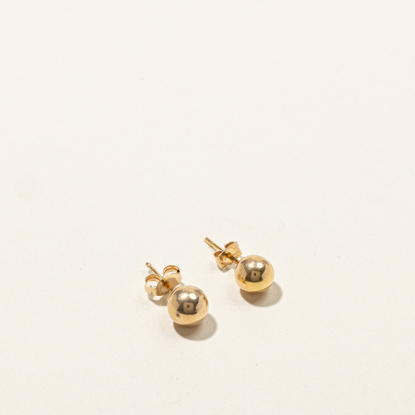 14K Gold Ball Stud Earrings for Women - Hypoallergenic Tiny Hoop Earrings for Daily Wear, Gift for Her, Perfect for Work, Party & Special Occasions