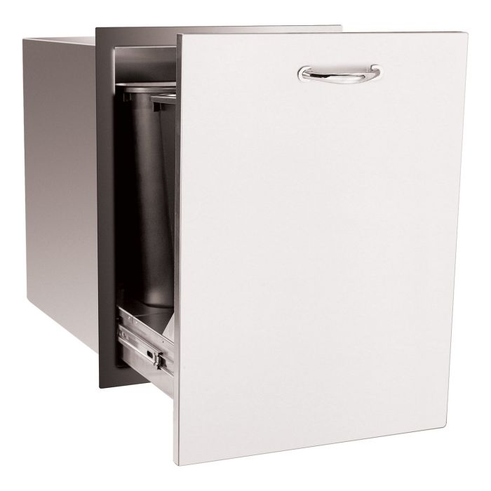 Summerset 20 20x27 Inch 2 Bin Trash & Recycling Drawer - Stainless Steel Under Sink Waste Container for Kitchen & Bathroom Organization (Model SSTD2 20)