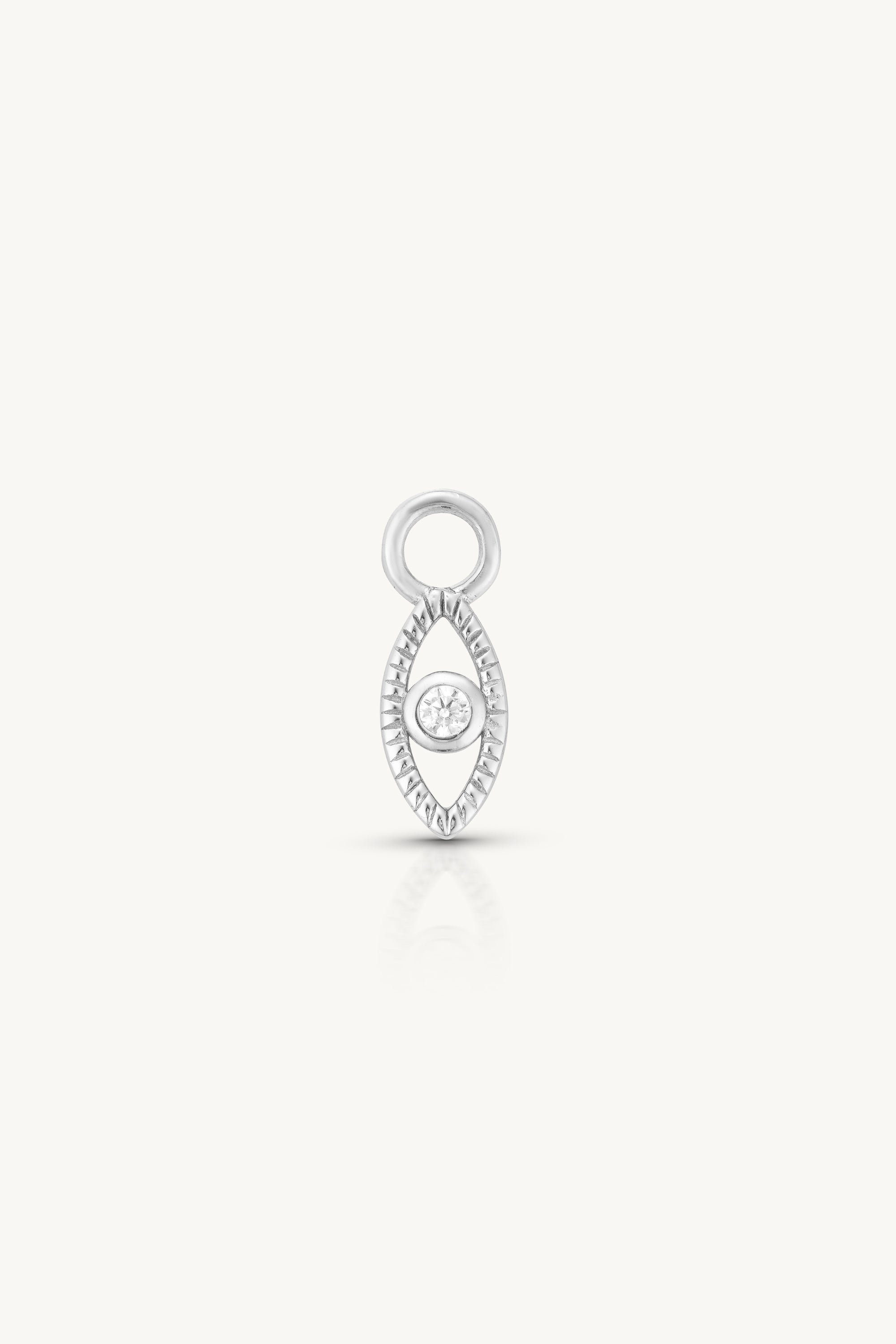 All Seeing Silver Charm - Evil Eye Protection Pendant for Women & Men - Perfect for Jewelry Making, Gifts & Spiritual Healing