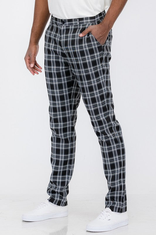 Stylish Plaid Trouser Pants for Women & Men - Comfortable Office & Casual Wear - Perfect for Work, Business Meetings & Everyday Outfits
