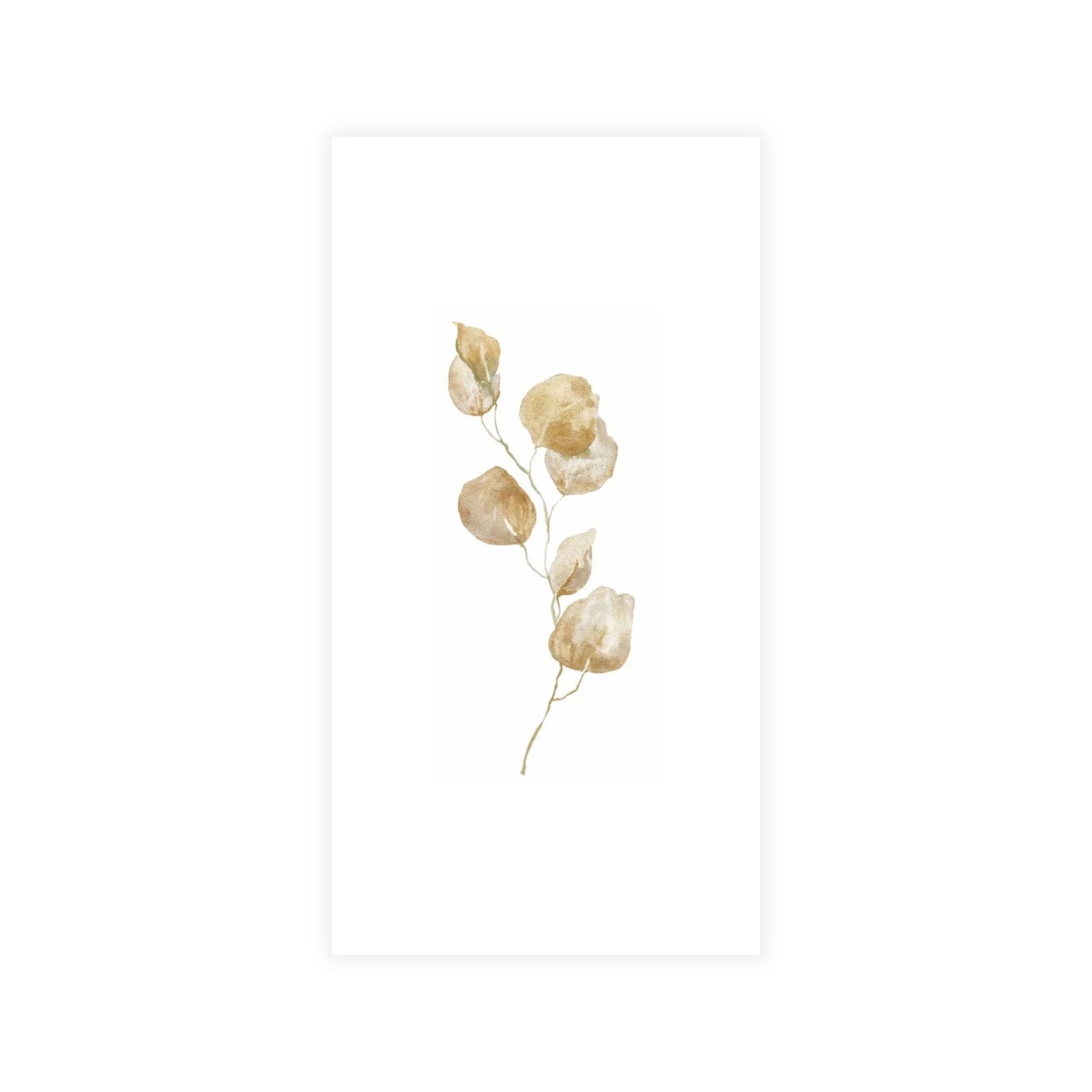 Premium Disposable Linen-Like Paper Guest Towels - 16 Pack Gold Leaf Design for Parties, Weddings & Upscale Events | Eco-Friendly Luxury Paper Napkins for Elegant Dining & Hospitality Use
