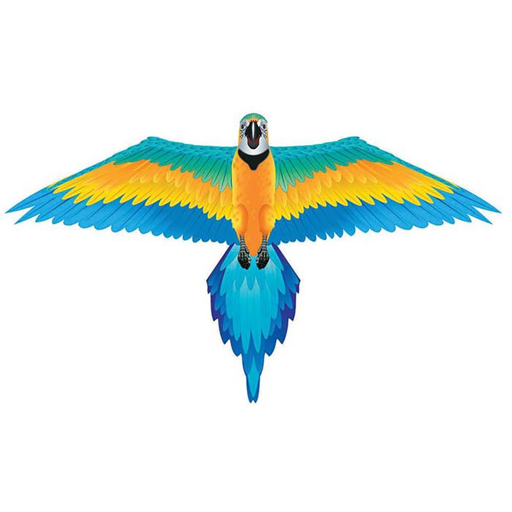 Blue Macaw 3D Bird Kite - Colorful Parrot Kite for Outdoor Flying Fun - Perfect for Beach, Park & Family Activities