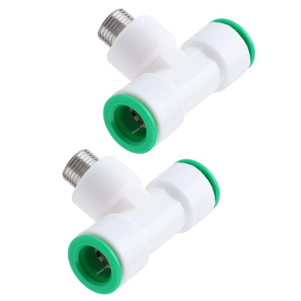 TOPINCN 2-Pack G1/2in Male Thread PPR Plastic Water Pipe Tee Connector - High Temperature Resistant Plumbing Fittings for Home Water Heating Systems, DIY Plumbing Repairs & Garden Irrigation