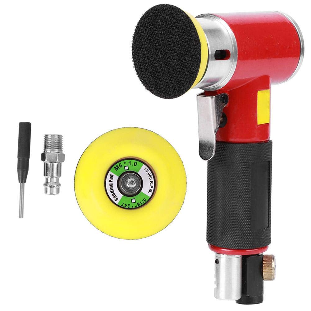 Air Sander - Eccentric Rotation Wear-Resistant Pneumatic Sander for Woodworking & Metal Polishing - Perfect for DIY Projects, Auto Body Repair & Furniture Refinishing
