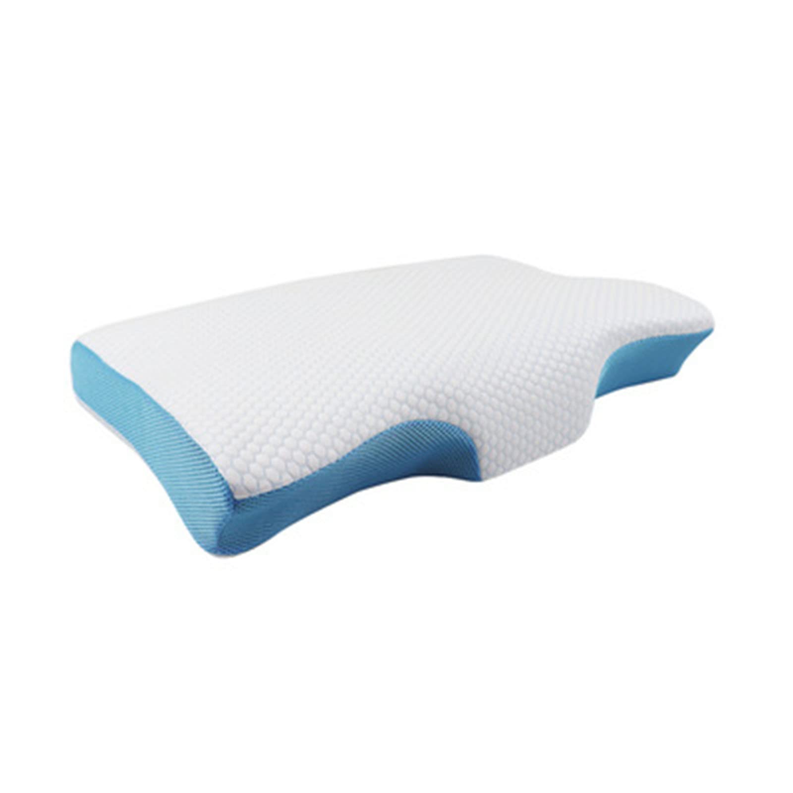 LWZ Memory Foam Pillow for Neck Pain Relief - Orthopedic Cervical Support Pillow for Side, Back & Stomach Sleepers - 3.11 x 11.9 Inches - Perfect for Home, Office & Travel Use