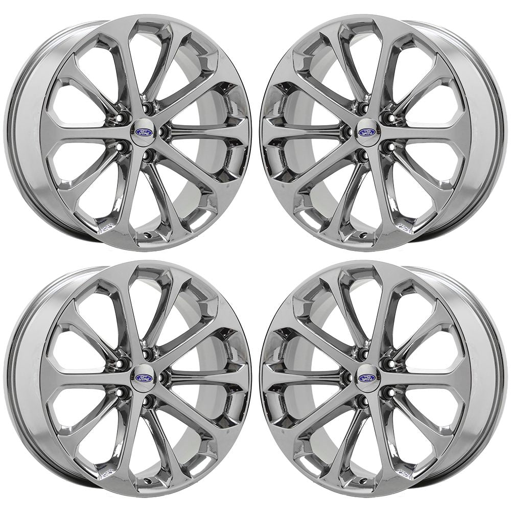 20 Ford Taurus Bright Chrome Wheels Rims - OEM Factory Set 3927 3969 | Upgrade Your Ride for a Sleek & Stylish Look | Perfect for Street Cruising & Car Shows