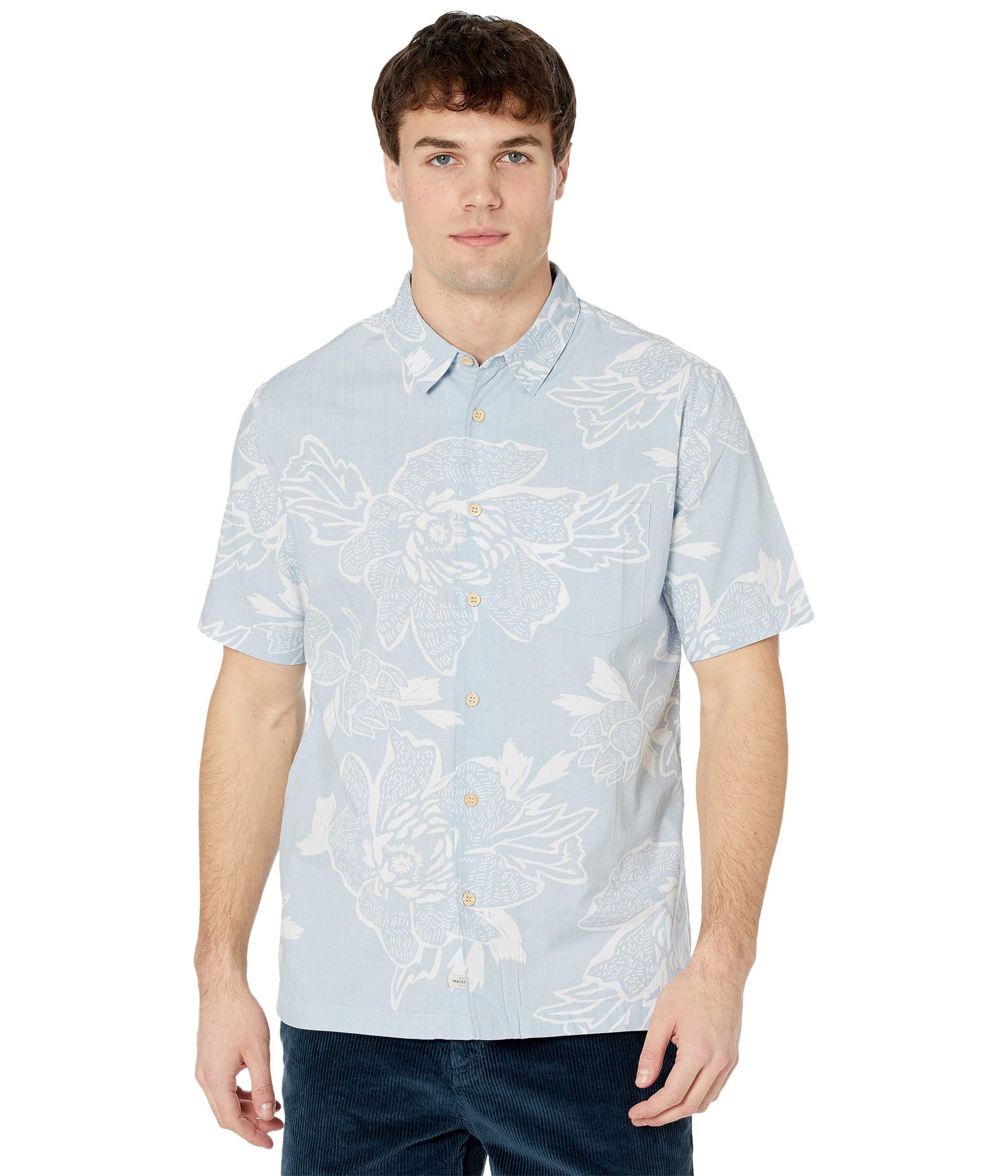 Quiksilver Men's Hatch Rose Woven Shirt - Lightweight Casual Button-Up for Summer Beach & Outdoor Activities