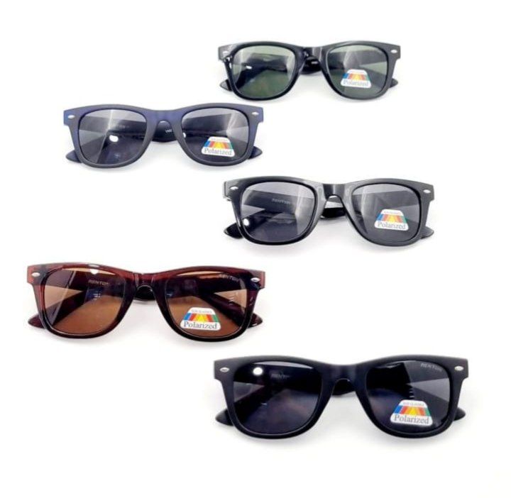 Classic Polarized Rectangle Sunglasses for Men & Women - UV Protection, Anti-Glare - Perfect for Driving, Beach & Outdoor Activities