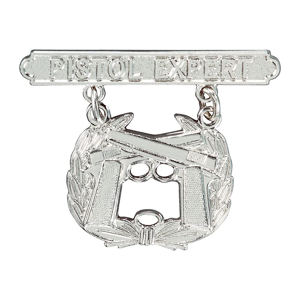 MEDALS OF AMERICA EST. 1976 US Marine Corps Pistol Expert Badge - Military Collectible & Display for Veterans, Awards, and Memorabilia