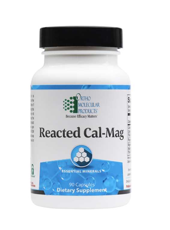 Reacted Calcium Magnesium Supplement - 90 Capsules | Supports Bone Health, Muscle Function & Relaxation | Ideal for Active Lifestyles & Stress Relief