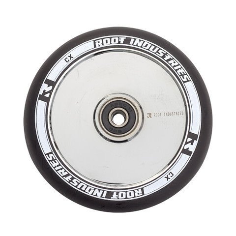 ROOT INDUSTRIES Air Wheels 120mm Mirror/Black - Premium Skateboard Wheels for Smooth Riding | Perfect for Street Skating, Park Tricks & Urban Commuting