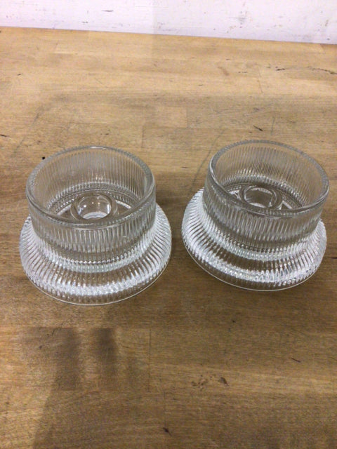 Pair of Round 3 Candle Holders - Elegant Home Decor for Dining Table, Wedding Centerpiece & Romantic Ambiance