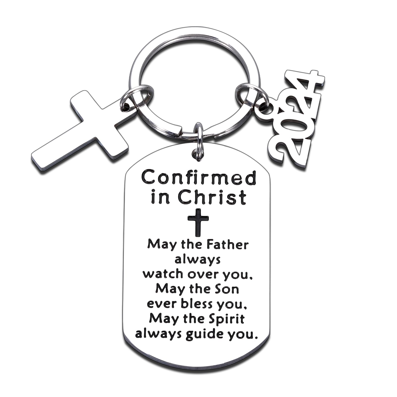 Christian Confirmation Gifts for Teen Girls & Boys - Cross Keychain Religious Gifts for Baptism, Christening, Easter Basket Stuffers - Inspirational Catholic & Faith-Based Presents for Teens