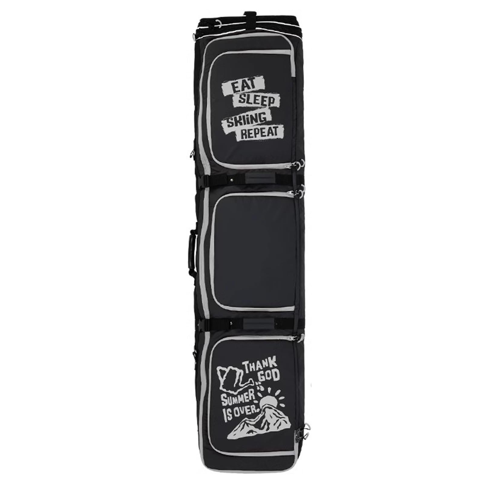 **Waterproof Roller Snowboard Bag with Wheels - Double Rolling Ski Bag for Air Travel, Foldable & Durable Wheeled Ski Bag - Perfect for Snowboarding, Ski Trips & Winter Sports Travel**