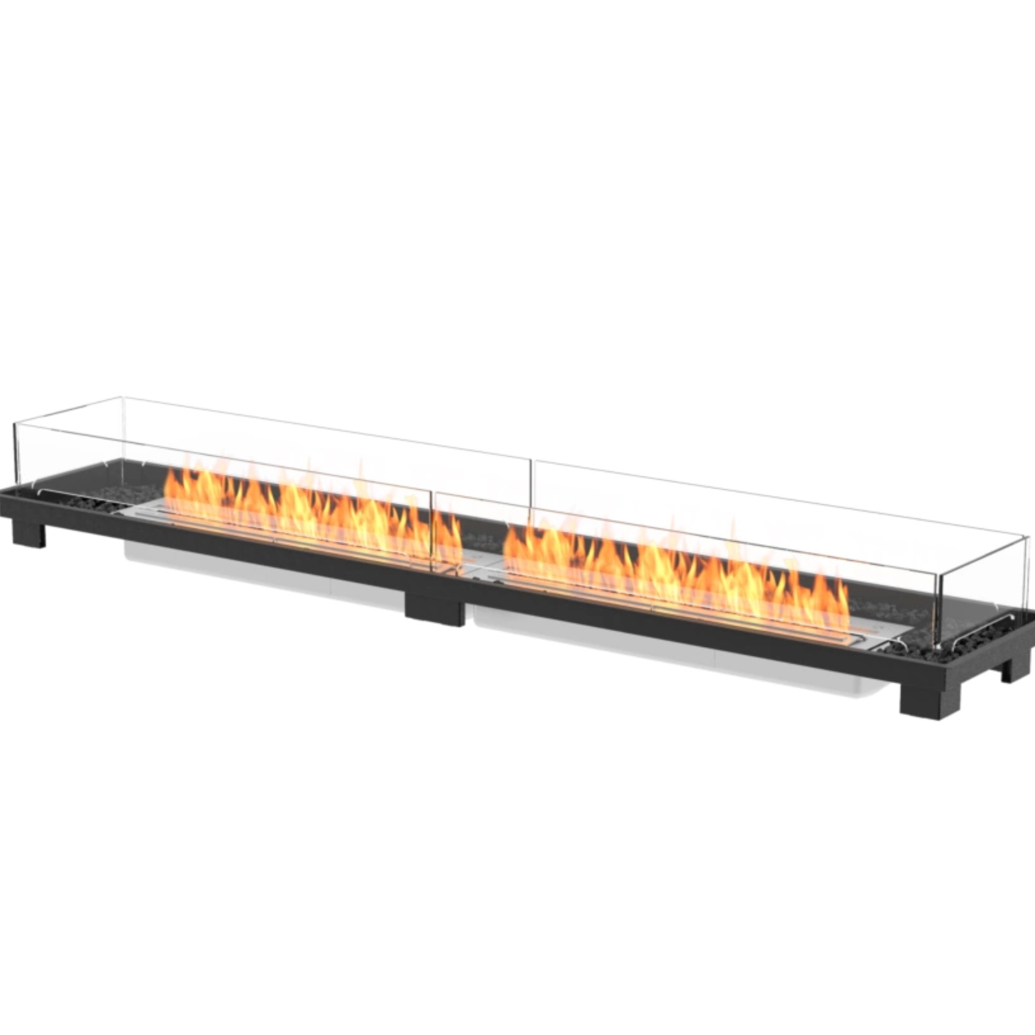 EcoSmart Fire Linear 90 Fire Pit Kit - Outdoor Gas Fireplace for Patio, Backyard & Garden - Perfect for Entertaining & Relaxation