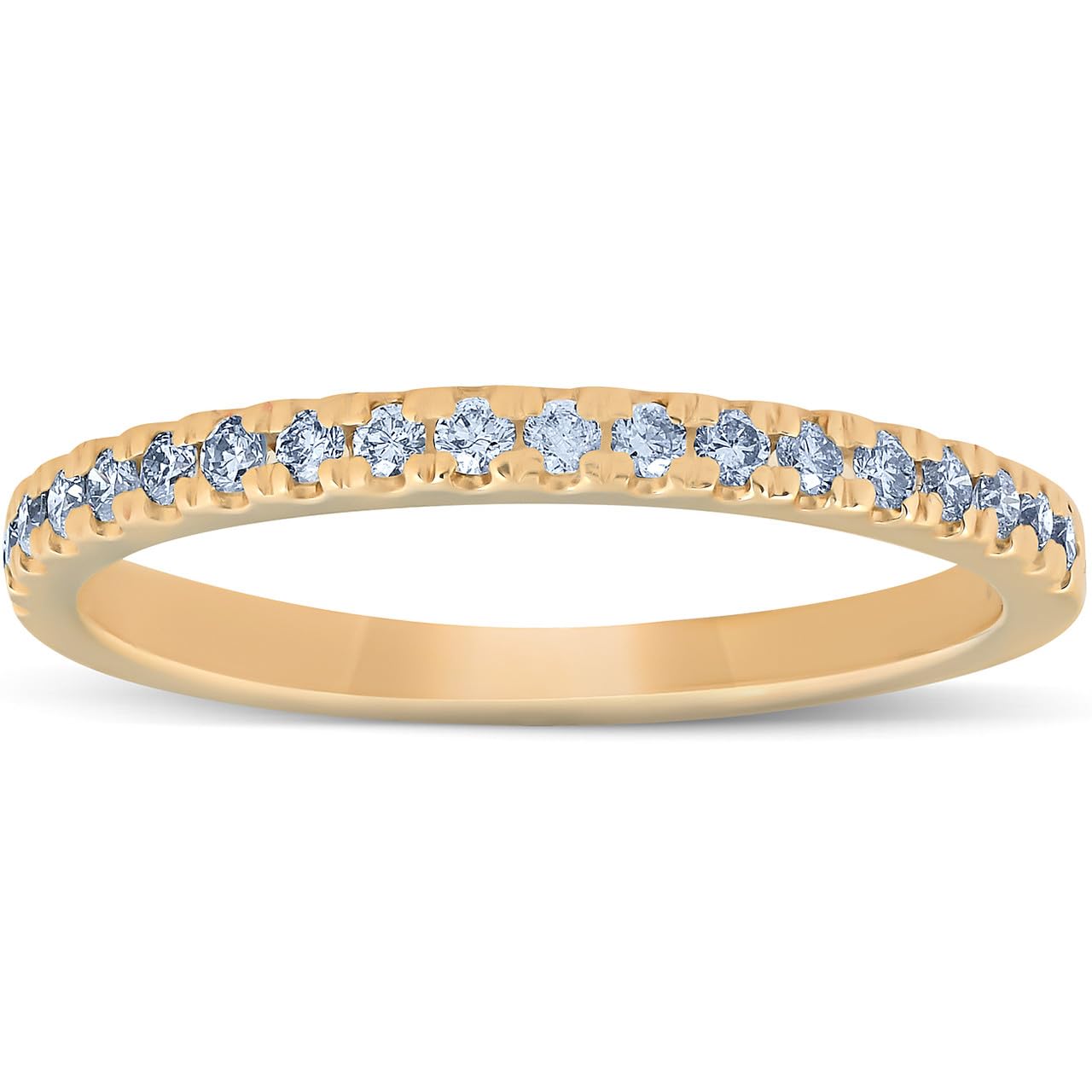 1/4 Ct Lab Grown Diamond EX3 Wedding Ring - 10k Yellow Gold Engagement Band for Women - Perfect for Proposals, Anniversaries & Bridal Jewelry