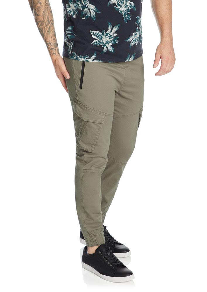Johnny Bigg Big & Tall Andy Cargo Stretch Cuff Pants for Men - Comfortable & Durable Workwear for Outdoor Activities & Casual Wear