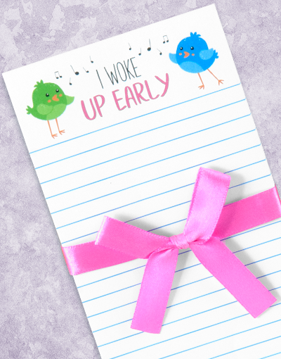 Early Riser Shopping List Notepad - 50 Sheets, Lined Memo Pad for Grocery & To-Do Lists | Perfect for Kitchen, Office & Daily Planning