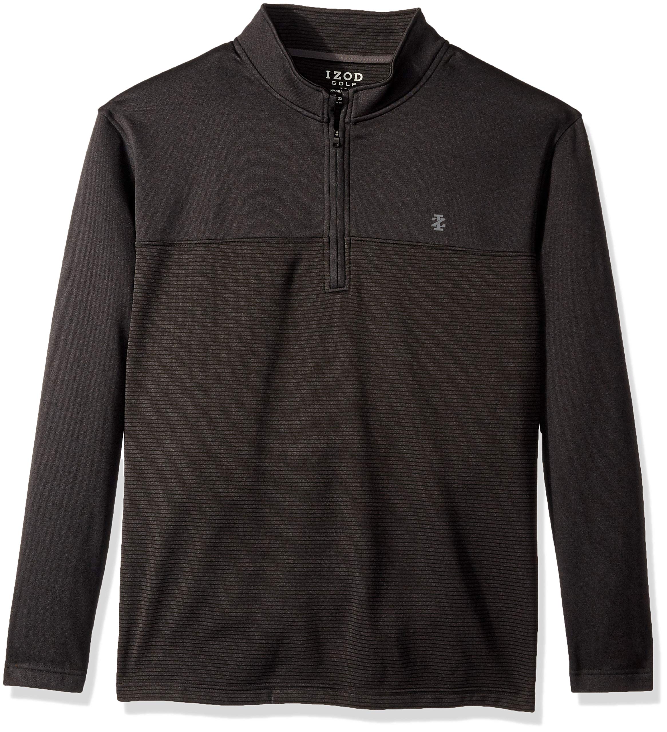IZOD Men's Big & Tall Waterproof 1/4 Zip Golf Pullover - Lightweight Windproof Performance Shirt for Golfing & Outdoor Activities